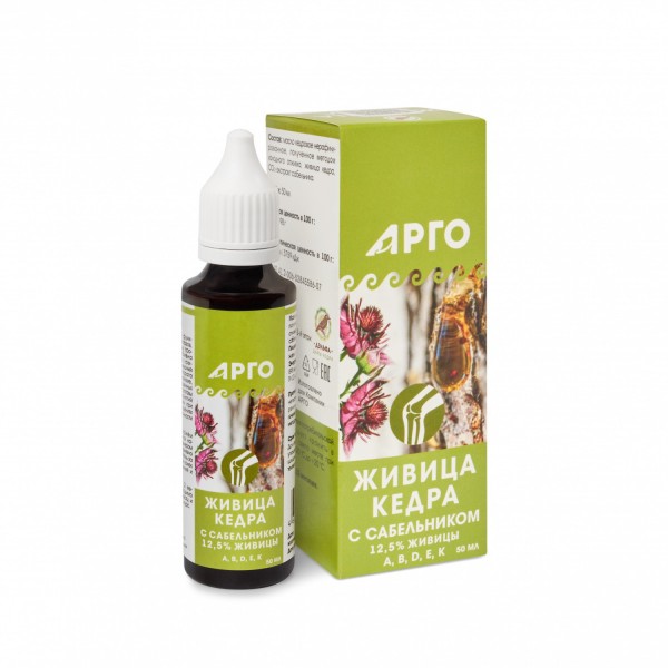 Живица кедра 12,5% с сабельником от Арго