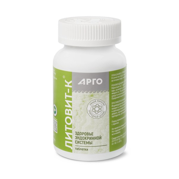 Литовит-К с йодом и железом от Арго