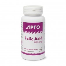 Фолиевая кислота 400 мкг, таблетки, 60 шт.