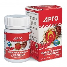 Масло кедровое с калиной (с витамином Е), капсулы, 100 шт