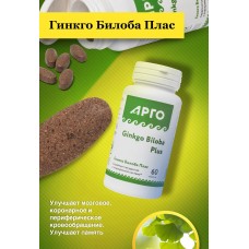 Гинкго Билоба Плас, таблетки, 60 шт Гинкго Билоба Плас, таблетки, 60 шт