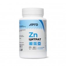 Цитрат цинка с растительными экстрактами, капсулы, 60 шт.