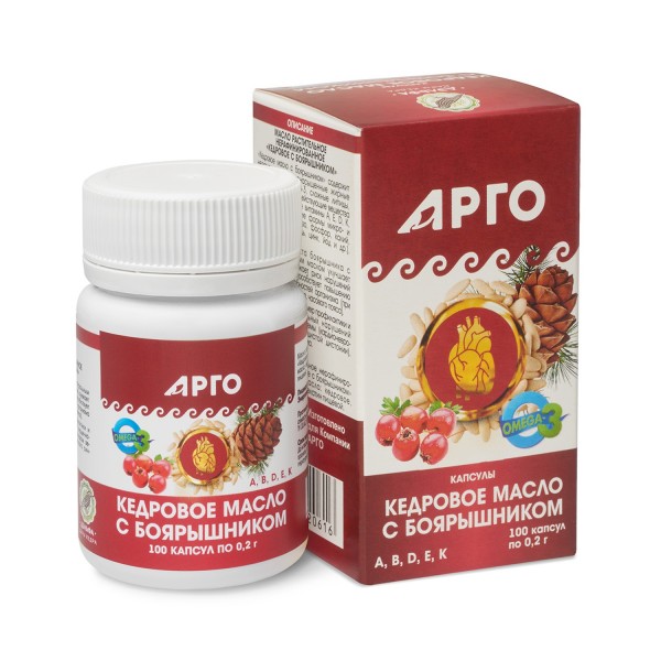 Масло кедровое с боярышником от Арго